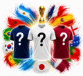 Pack 3 maillots mystères de la coupe du monde 2026
