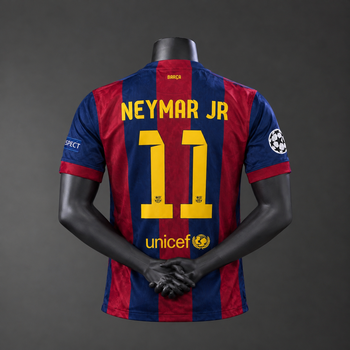 Maillot rétro domicile FC Barcelone 2014-2015 - Floqué Neymar