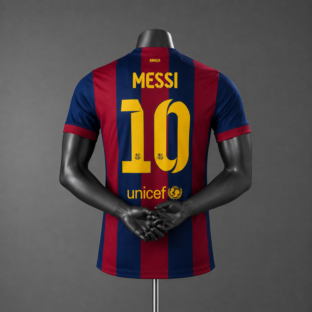 Maillot rétro domicile FC Barcelone 2014-2015 - Floqué Messi