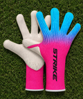 Gants de gardien Strike Pro Grip (Rose et bleu)