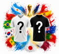 Pack de 2 maillots mystères de la coupe du monde 2026